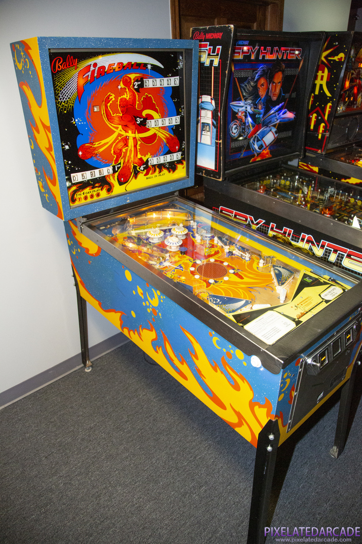 Fireball Photo: Fireball pinball cabinet