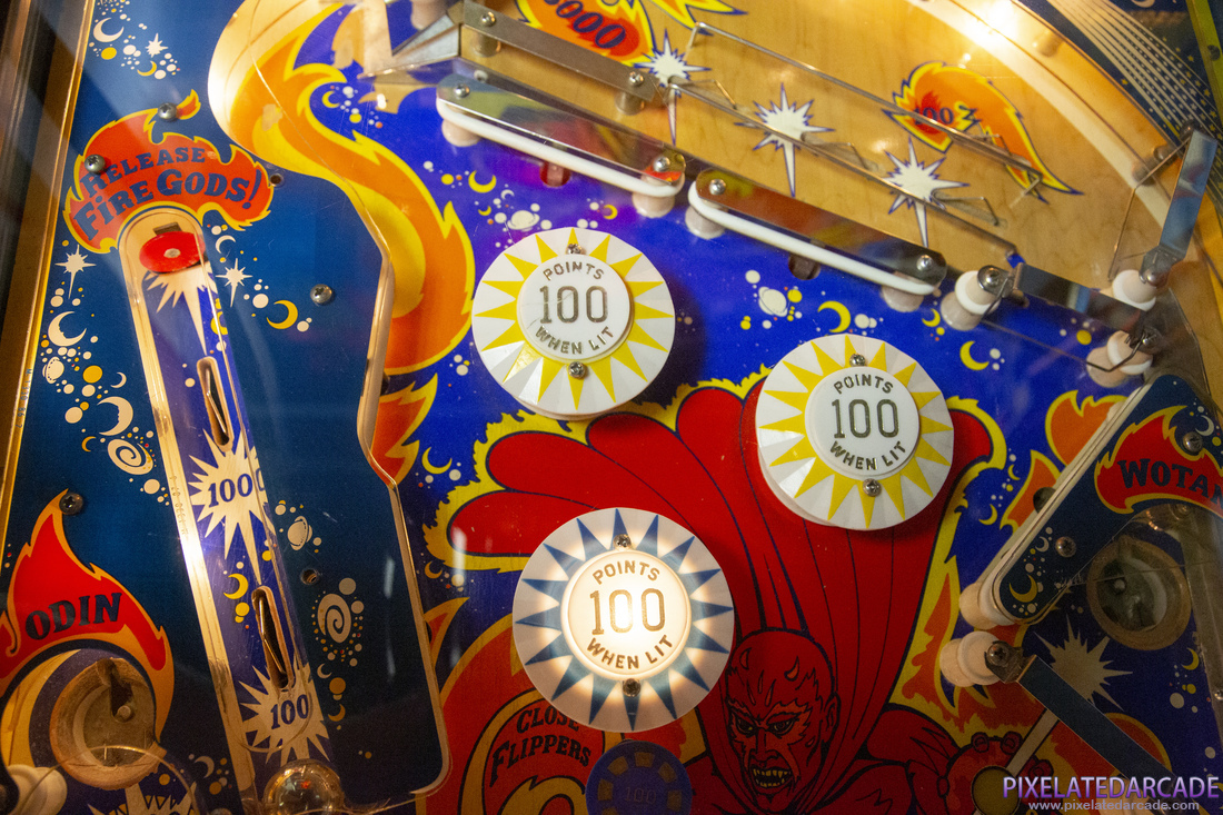 Fireball Photo: Upper playfield