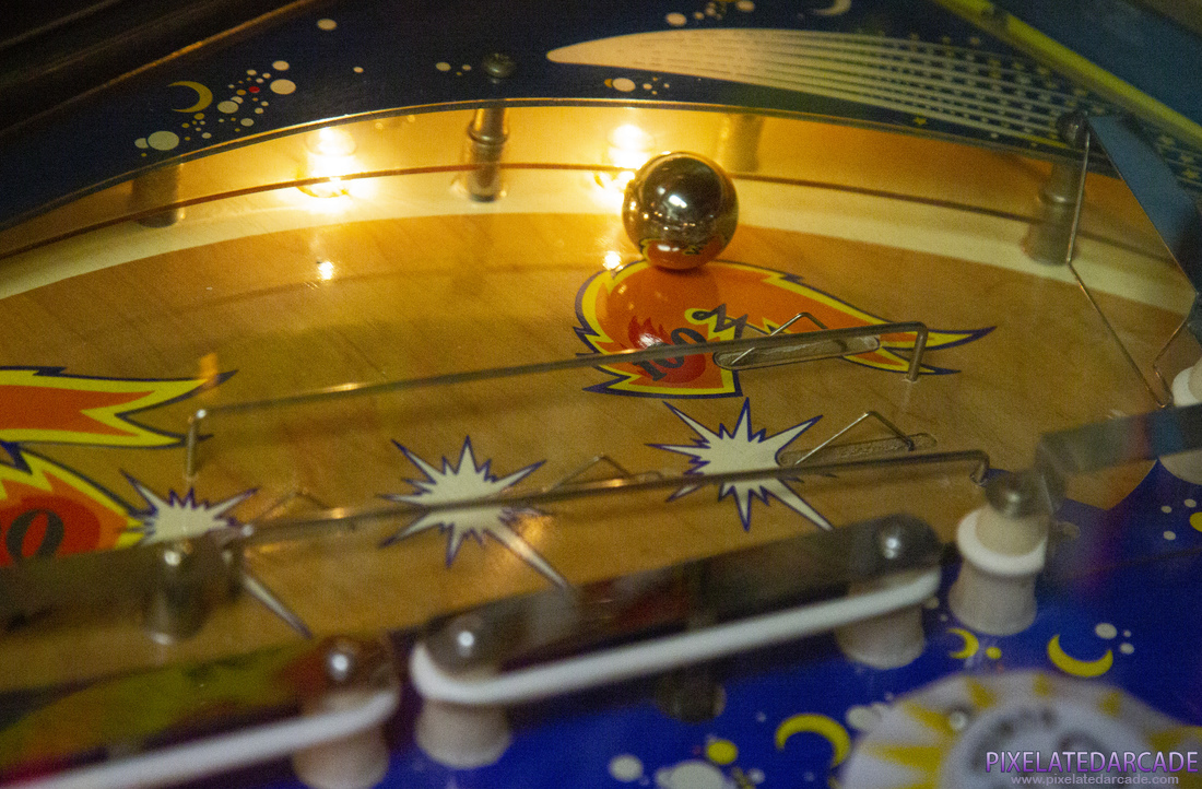 Fireball Photo: Playfield detail