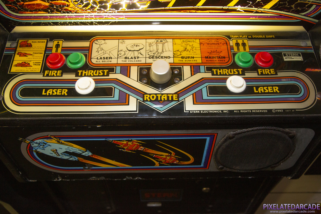 Dark Planet Photo: Dark Planet arcade cabinet - Controls (closeup)