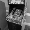 Q*bert's Qubes arcade cabinet at Classic Gaming Expo 2005
