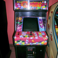 Q*bert's Qubes arcade cabinet at Classic Gaming Expo 2004