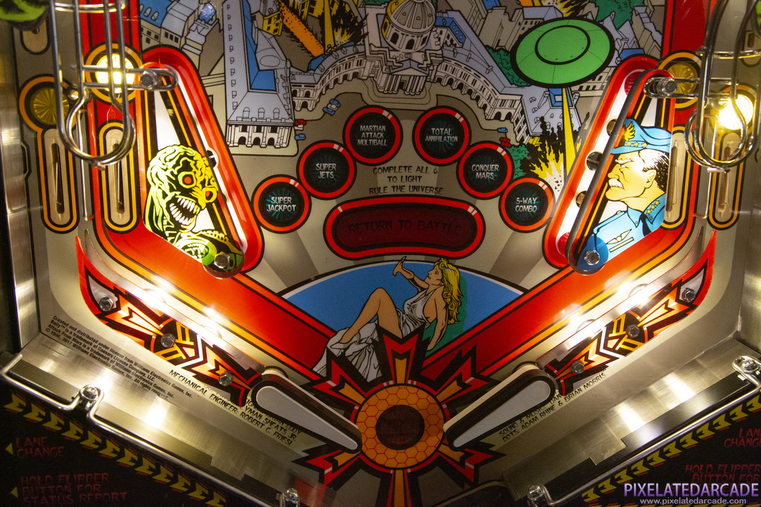 Attack from Mars Photo: Lower playfield