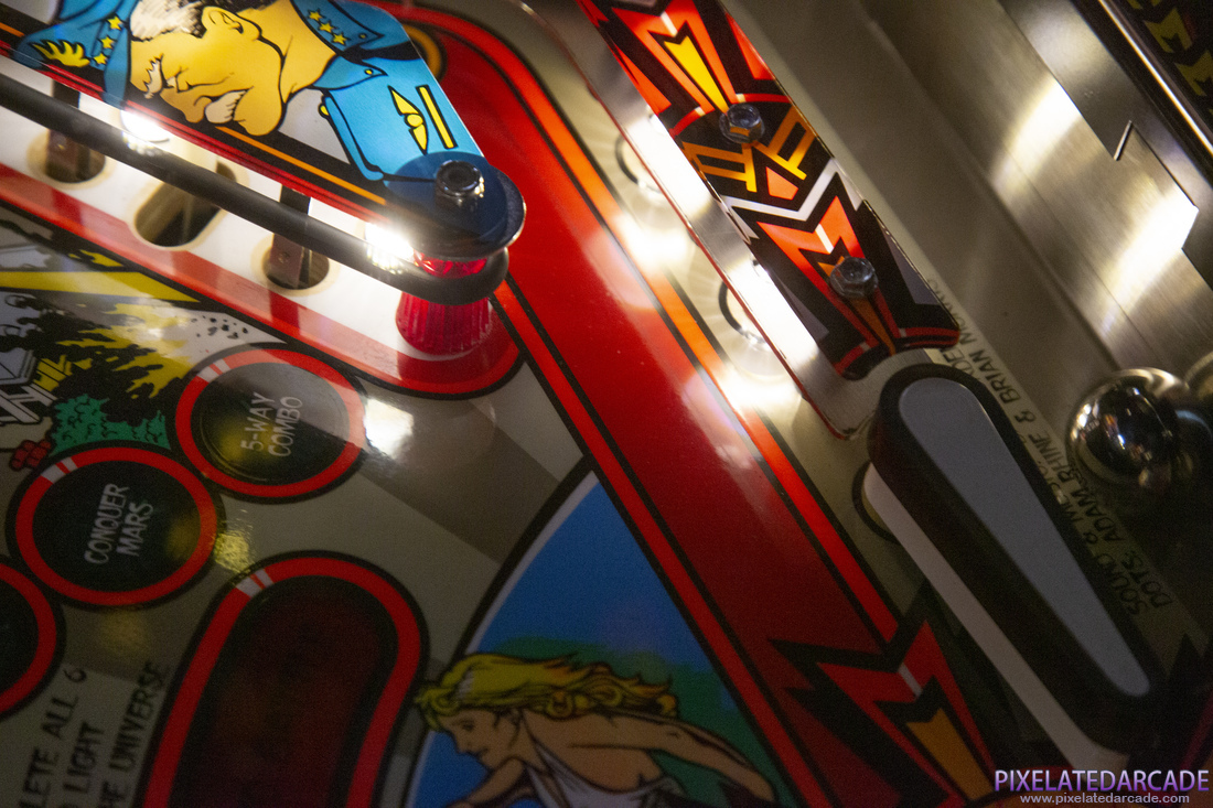Attack from Mars Photo: Lower playfield detail