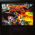 Attack from Mars pinball cabinet - Backglass