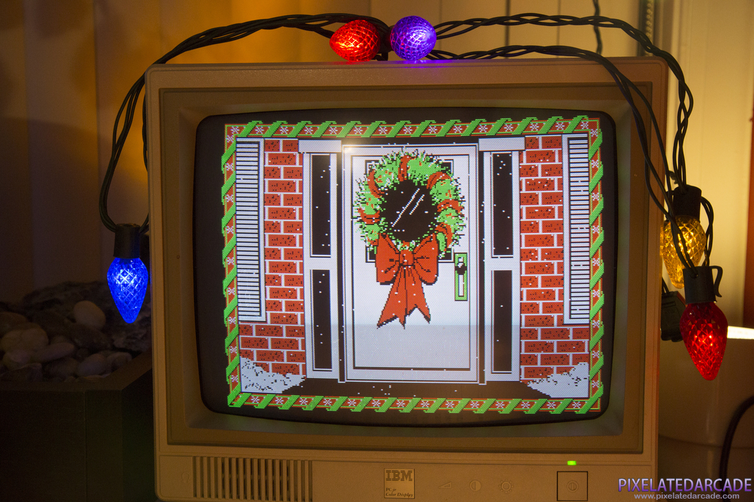 Jingle Disk Photo: Jingle Disk running on an IBM PCjr