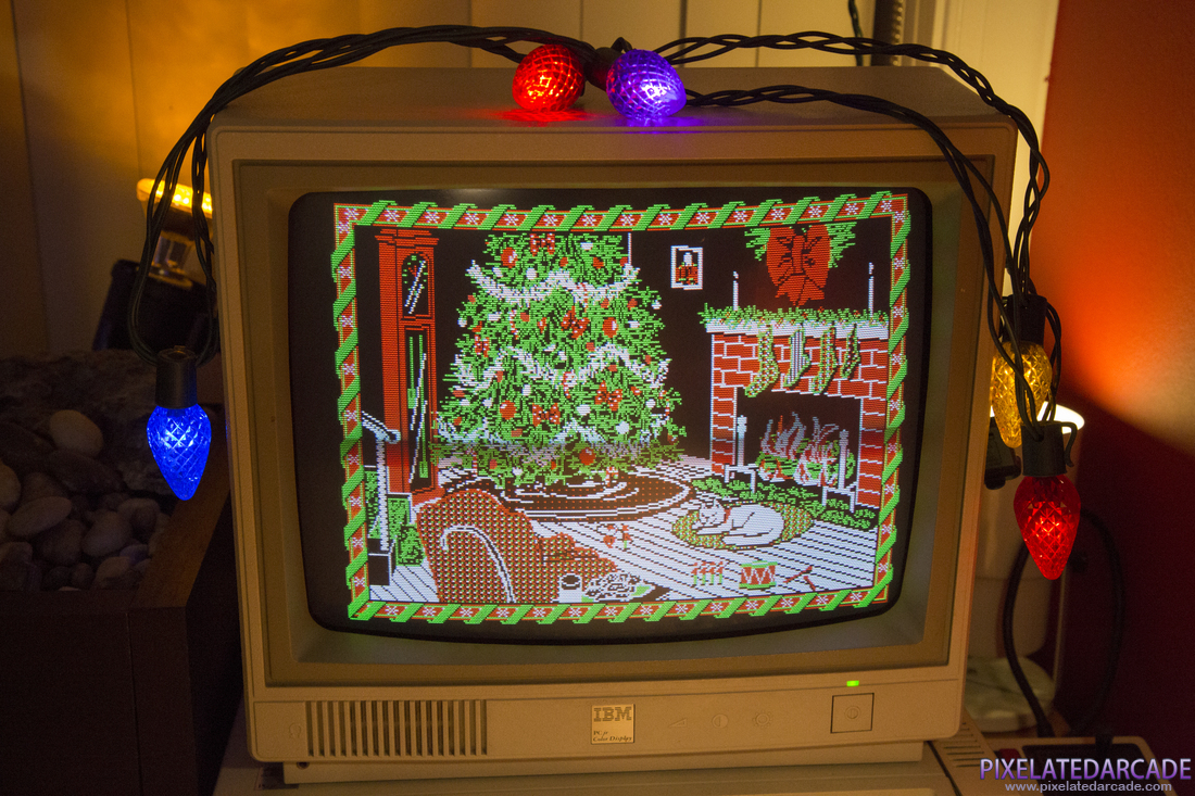 Jingle Disk Photo: Jingle Disk running on an IBM PCjr