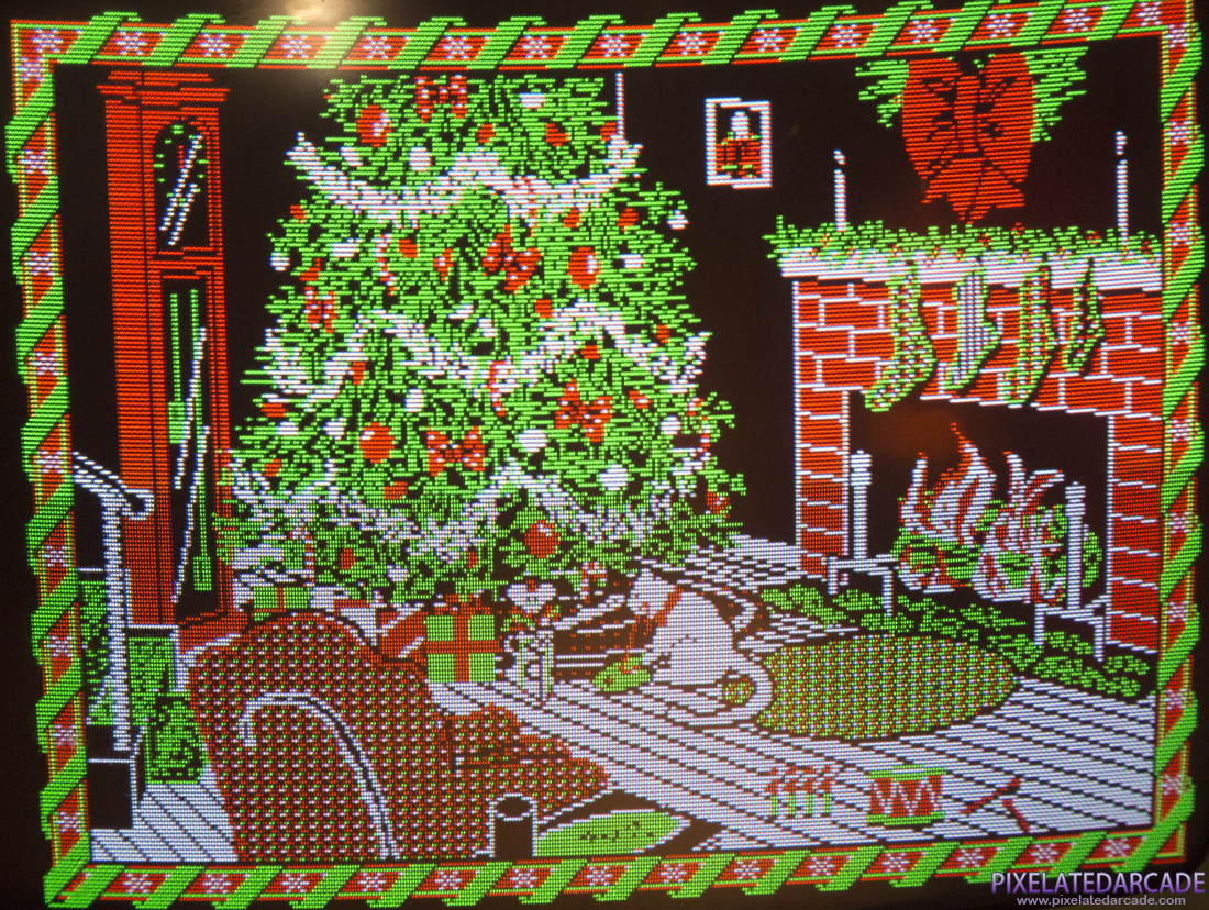 Jingle Disk Photo: Jingle Disk running on an IBM PCjr