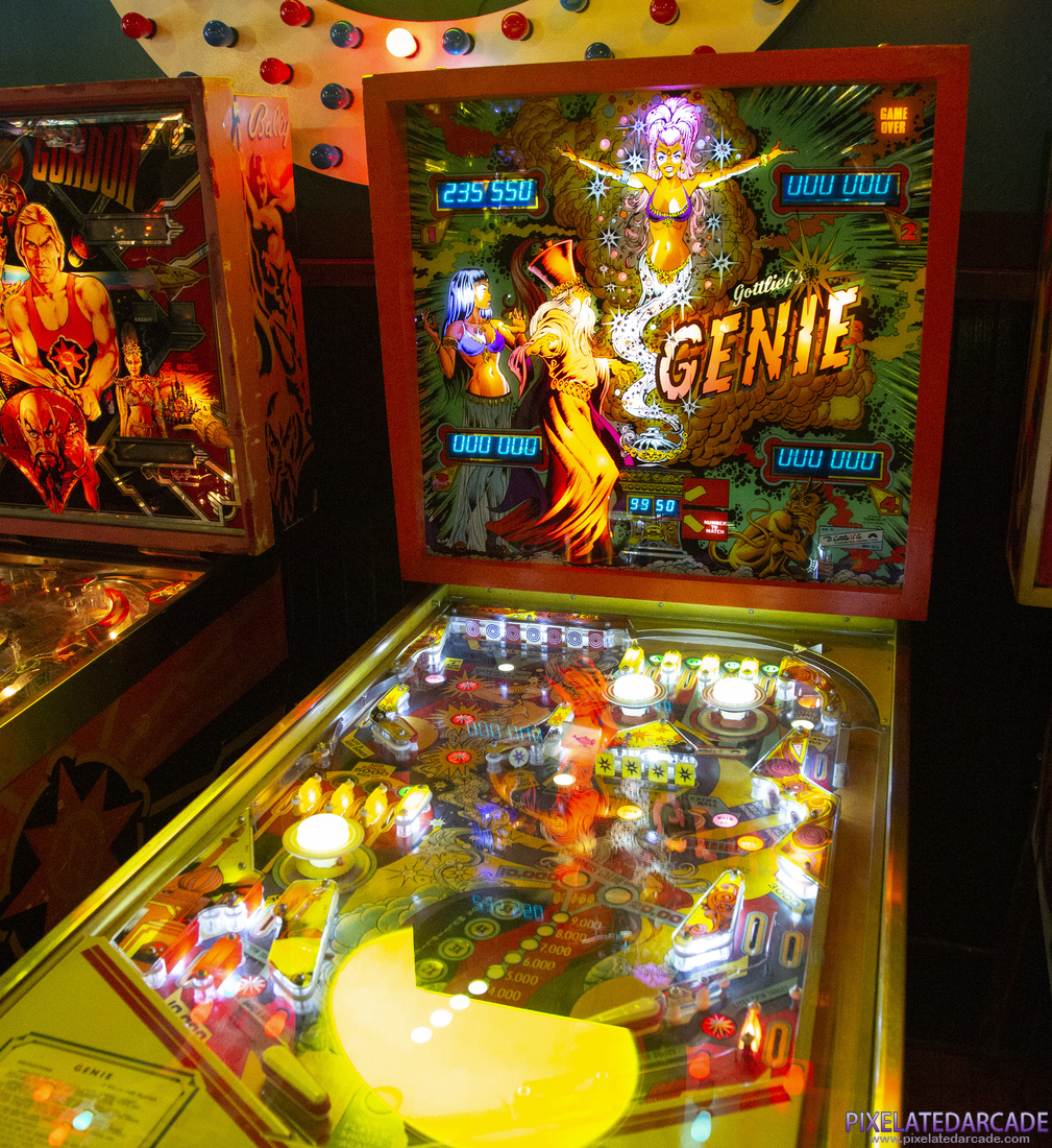 Genie Photo: Genie pinball cabinet