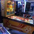 Strikes and Spares pinball cabinet - Left side