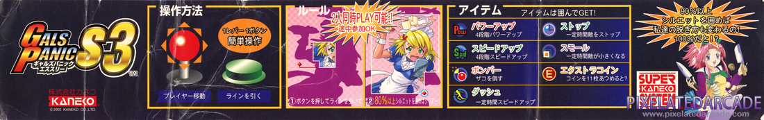 Gals Panic S3 Photo: Gals Panic S3 arcade artwork