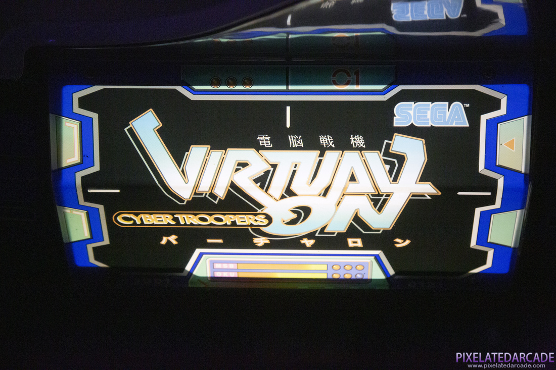 Virtual On: Cyber Troopers Photo: Virtual On arcade cabinet - marquee