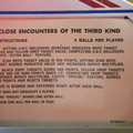 Close Encounters of the Third Kind instruction card