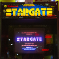 Stargate arcade cabinet - Marquee and monitor