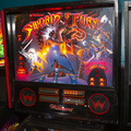Swords of Fury pinball cabinet - Backbox