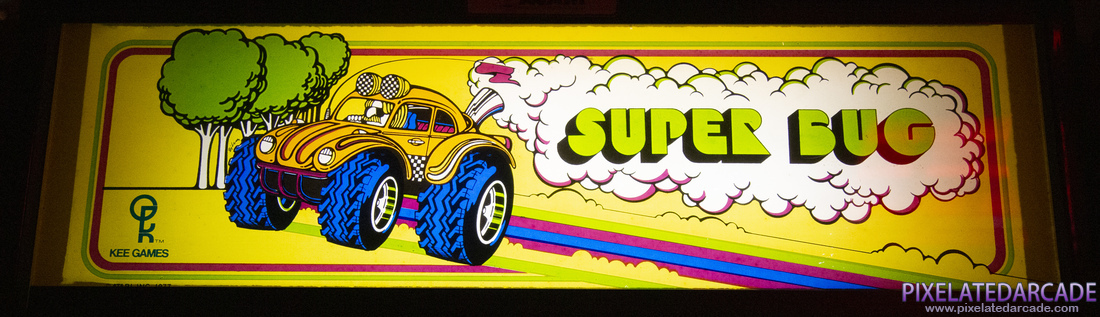 Super Bug Photo: Super Bug arcade cabinet - Marquee
