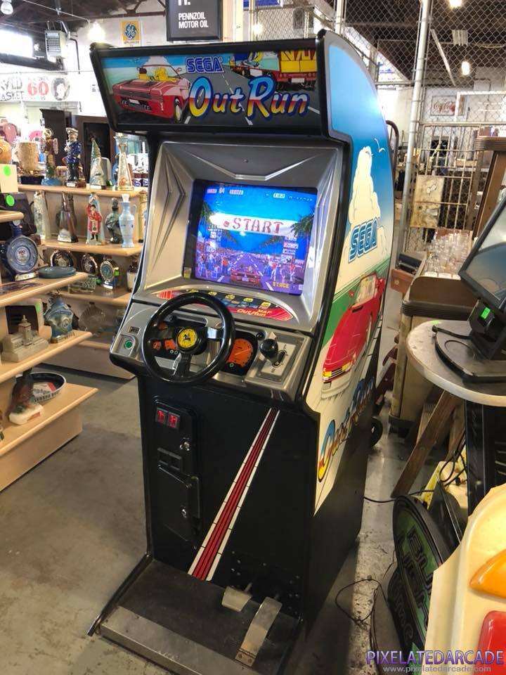 OutRun Photo: OutRun arcade cabinet