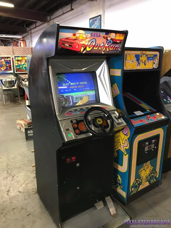 OutRun Photo: OutRun arcade cabinet