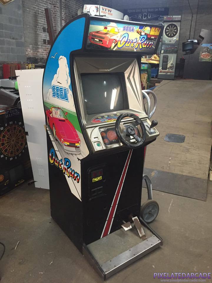 OutRun Photo: OutRun arcade cabinet