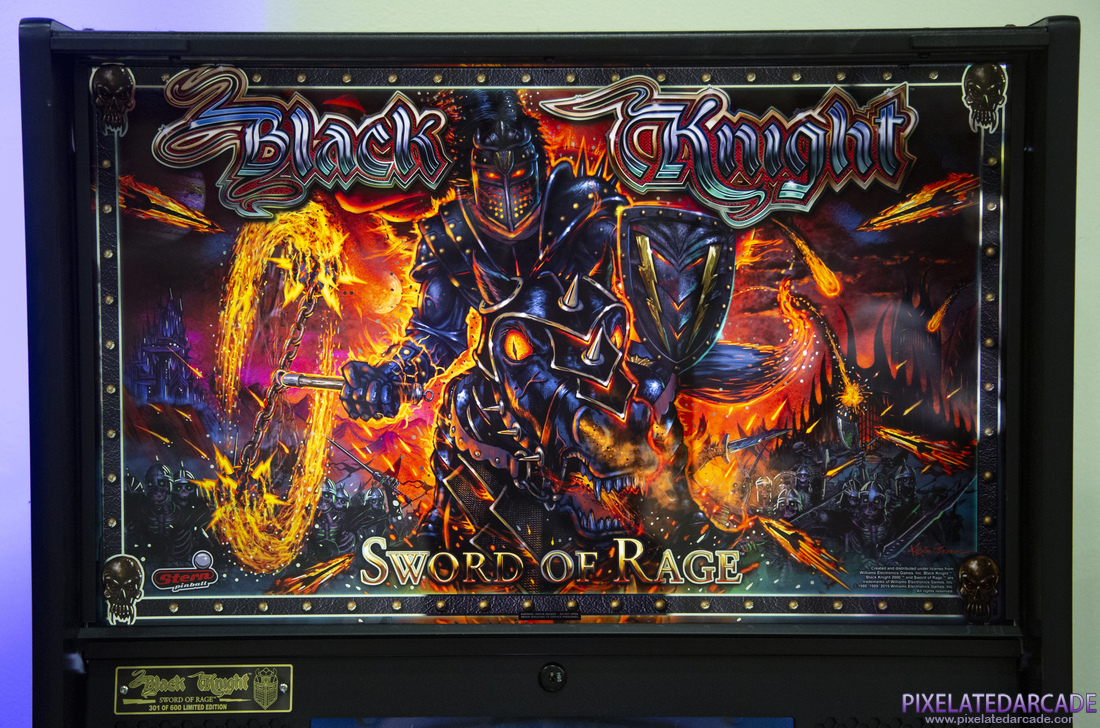 Black Knight: Sword of Rage Photo: Black Knight: Sword of Rage Limited Edition backglass