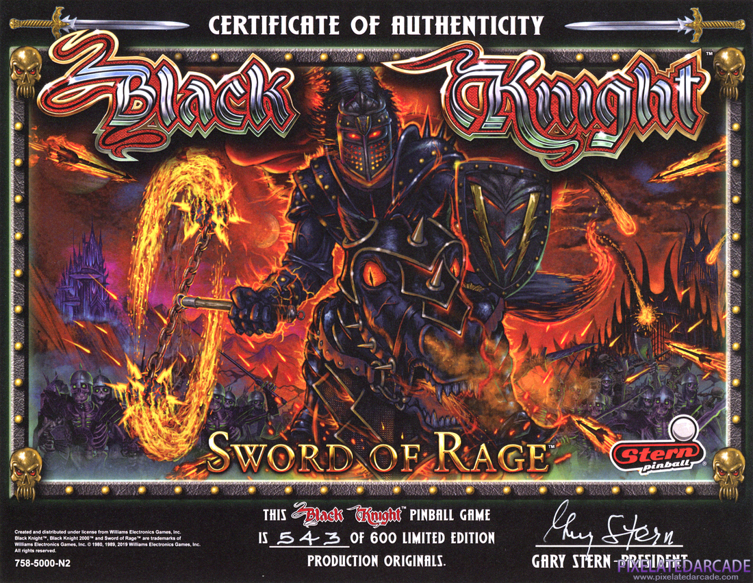 Black Knight: Sword of Rage Photo: Black Knight: Sword of Rage Limited Edition Certificate of Authenticity