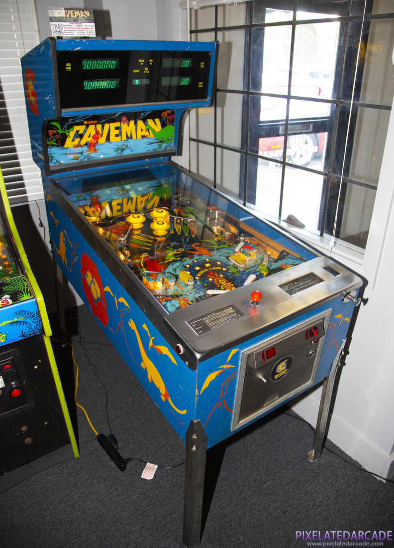 Caveman Photo: Caveman pinball cabinet