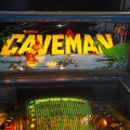 Caveman pinball cabinet - Marquee