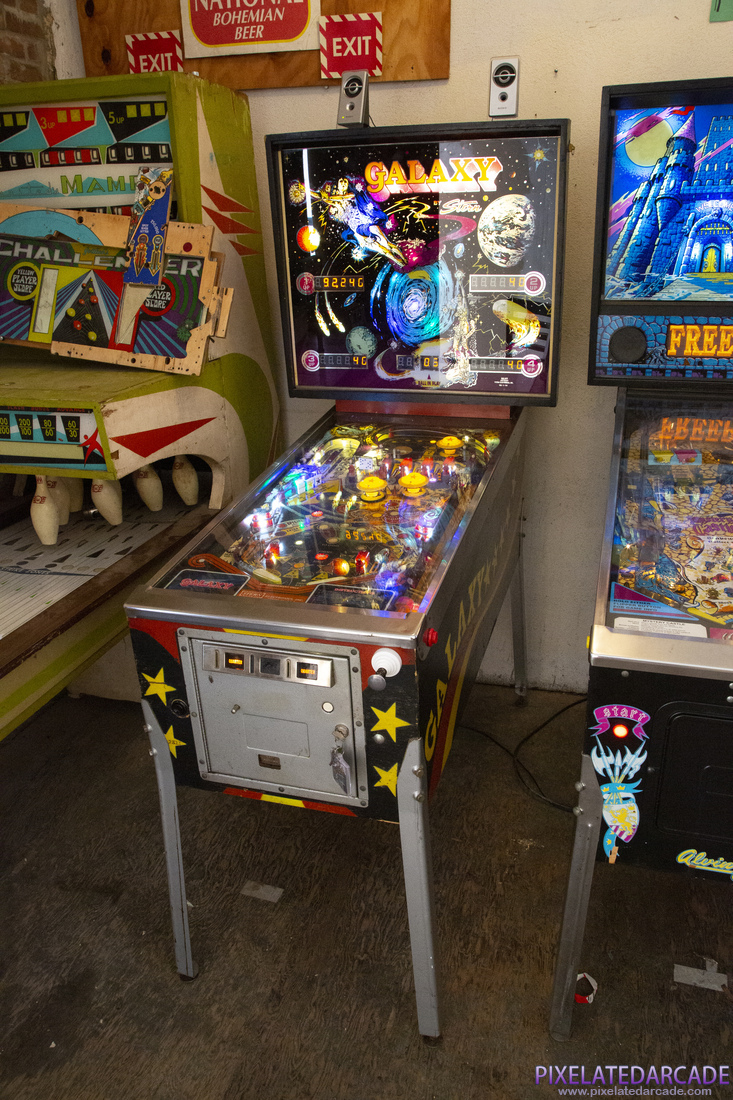 Galaxy Photo: Galaxy pinball cabinet