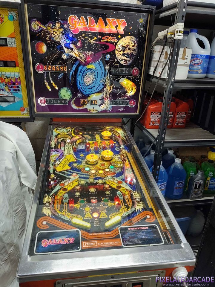 Galaxy Photo: Galaxy pinball cabinet