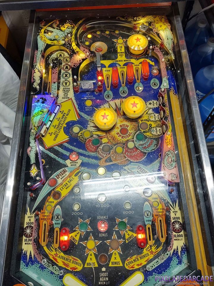 Galaxy Photo: Galaxy pinball cabinet - Playfield