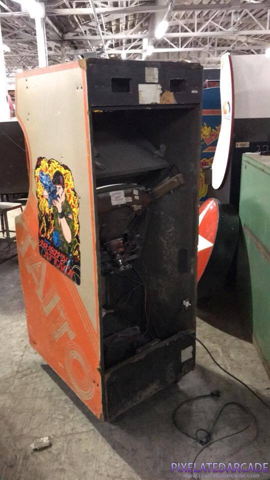 Rush'n Attack Photo: Rush'n Attack in Crazy Climber cabinet - Back
