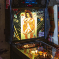 Diamond Lady pinball cabinet - Playfield and backbox