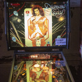 Diamond Lady pinball cabinet - Playfield and backbox