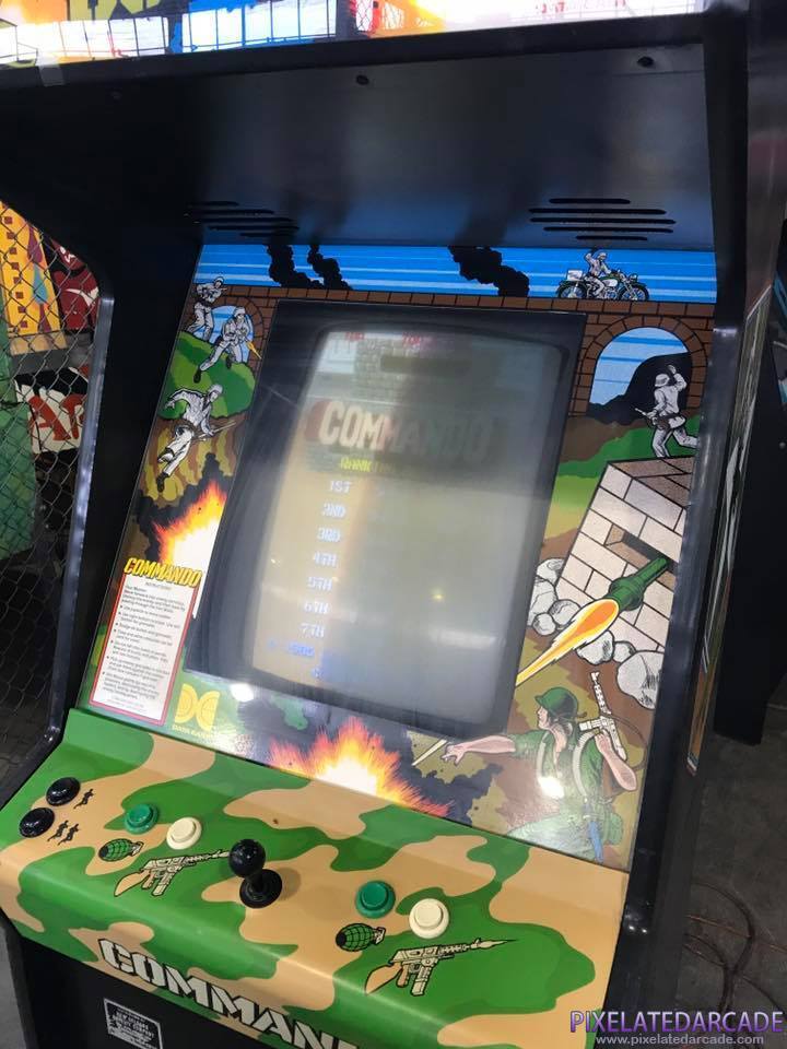 Commando Photo: Commando arcade cabinet - controls and monitor