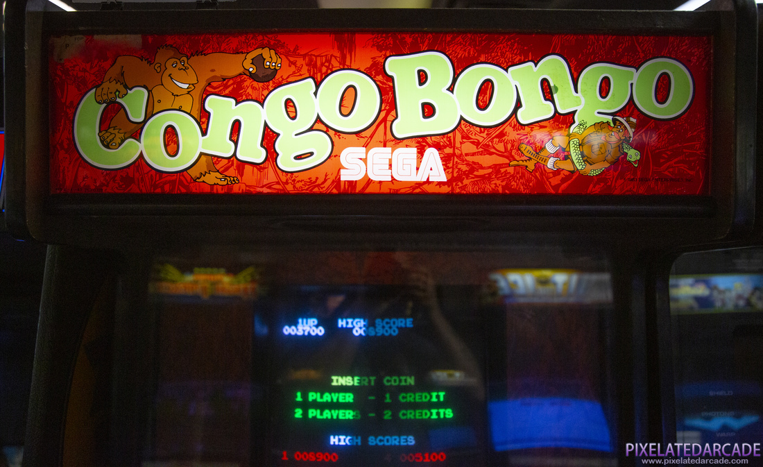 Congo Bongo Photo: Congo Bongo arcade cabinet - Marquee