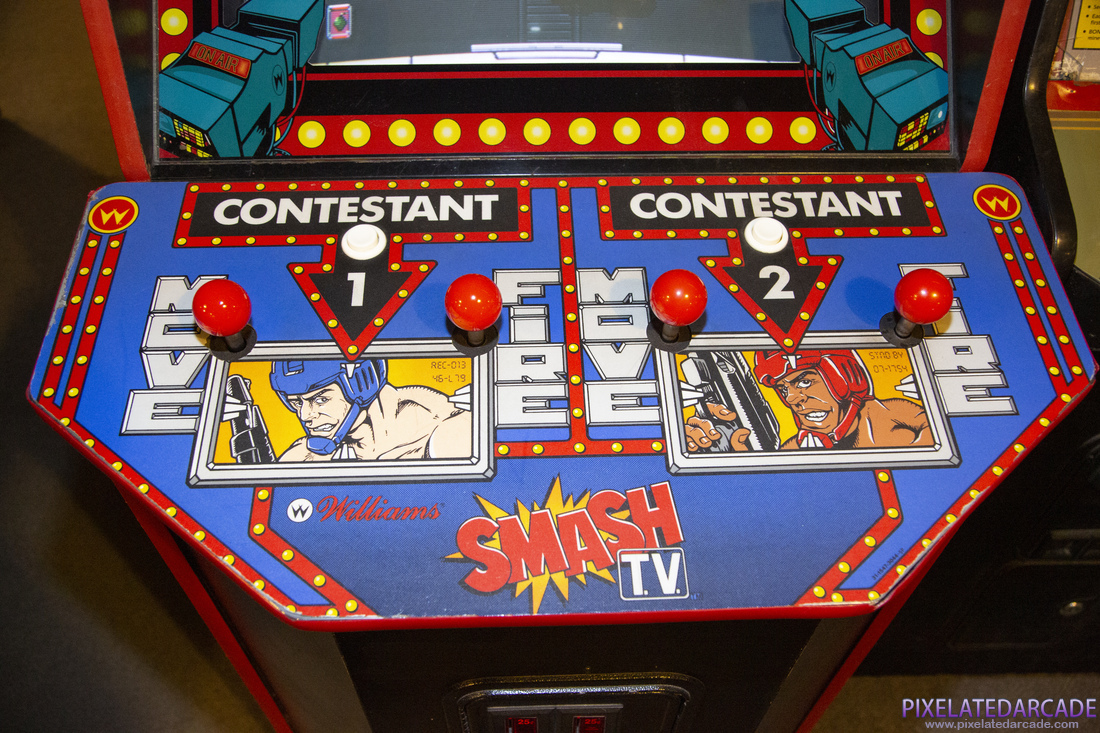 Smash T.V. Photo: Smash T.V. arcade cabinet - Controls
