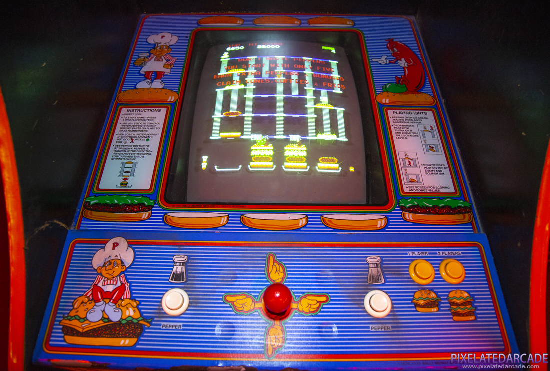 BurgerTime Photo: BurgerTime arcade cabinet - Controls and monitor