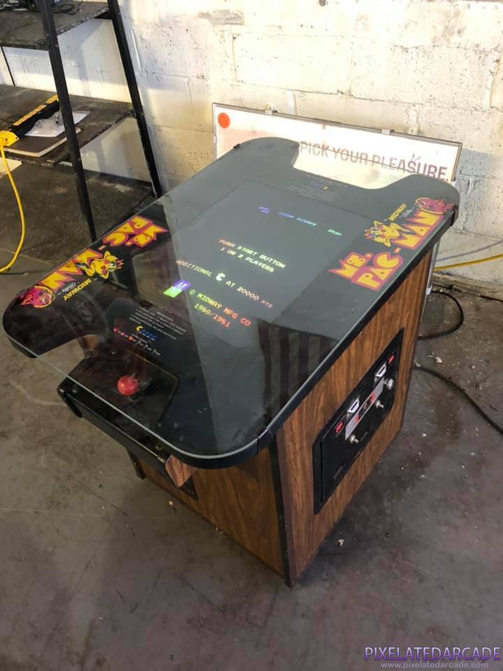 Ms. Pac-Man Photo: Ms. Pac-Man arcade cocktail table