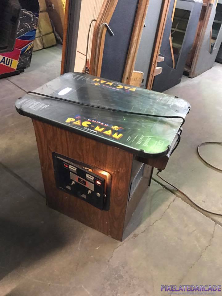 Super Pac-Man Photo: Super Pac-Man arcade cocktail table cabinet