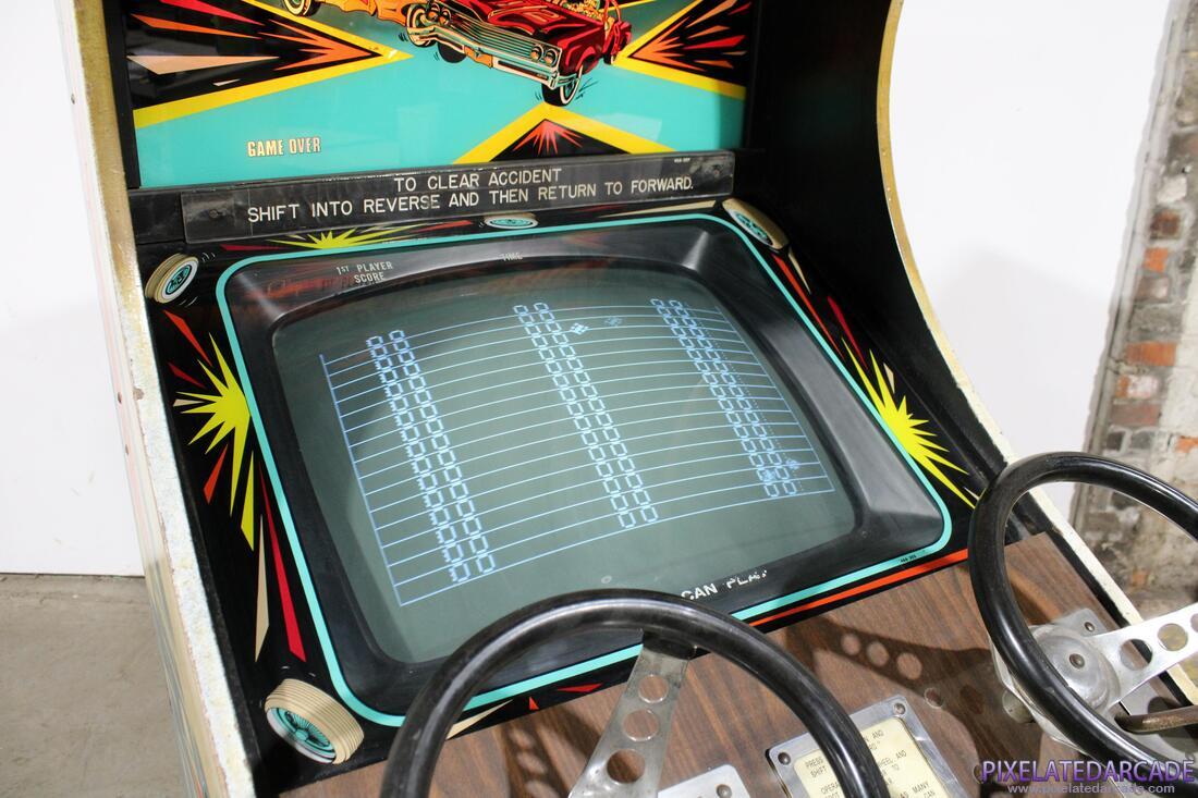 Destruction Derby Photo: Demolition Derby arcade cabinet - Monitor
