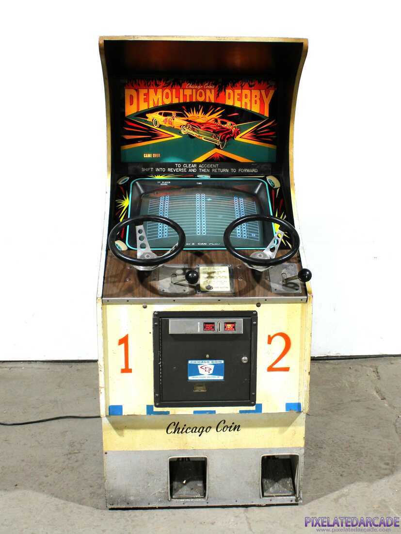 Destruction Derby Photo: Demolition Derby arcade cabinet - Front