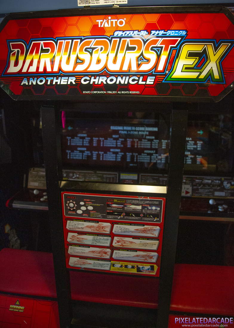 Dariusburst: Another Chronicle EX Photo: Dariusburst: Another Chronicle EX arcade cabinet - Marquee and instructions