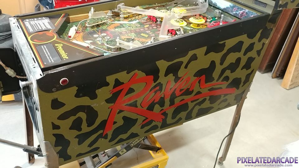 Raven Photo: Raven pinball cabinet - Right side