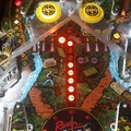 Raven pinball cabinet with alternate backglass - Middle playfield