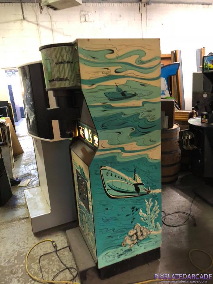 Sea Wolf Photo: Sea Wolf arcade cabinet - Side