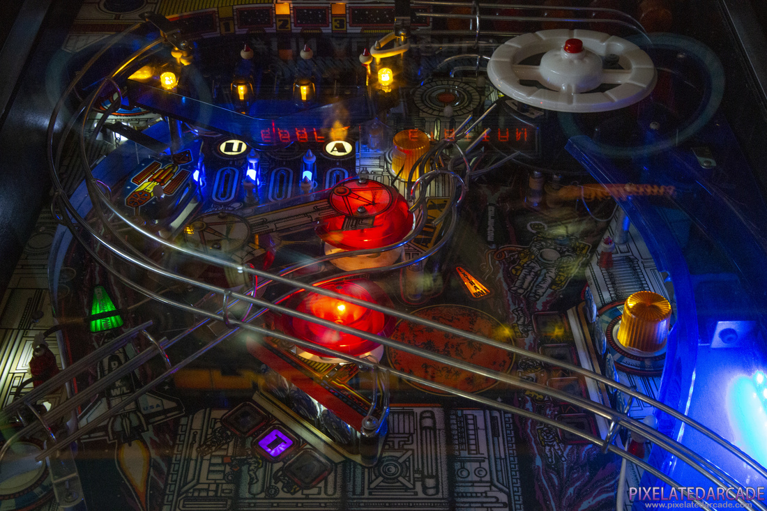 Space Station Photo: Space Station pinball cabinet - Upper playfield