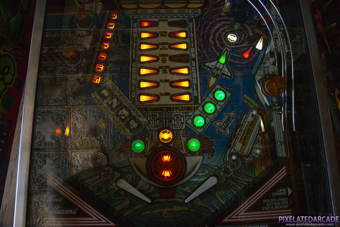 Space Station Photo: Space Station pinball cabinet - Lower playefield