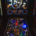 Space Station pinball cabinet - Playfield and backbox