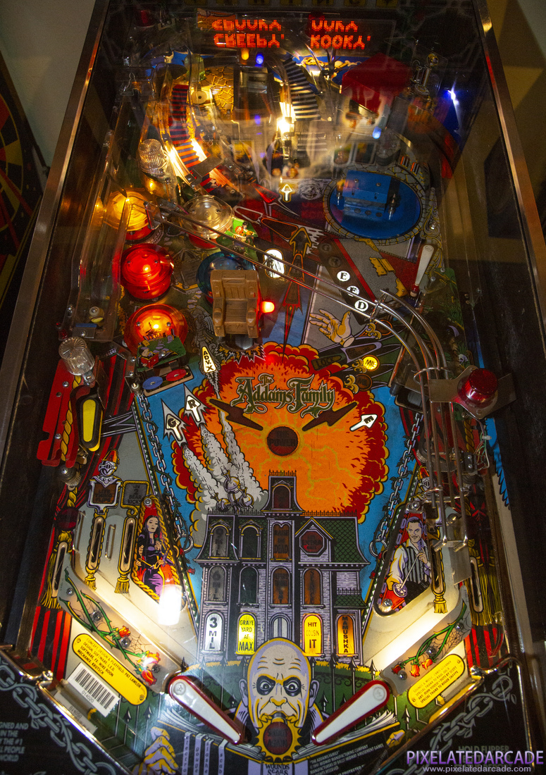 Addams Family, The Photo: The Addams Family pinball cabinet - Playfield