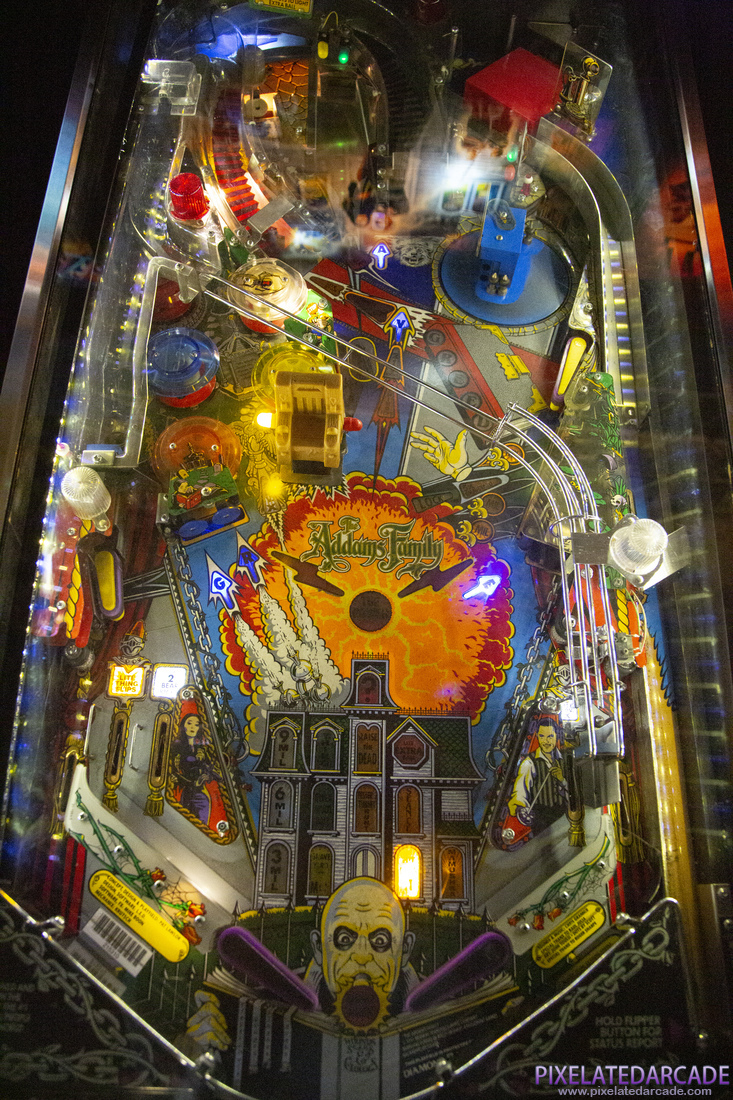Addams Family, The Photo: The Addams Family pinball cabinet - Playfield